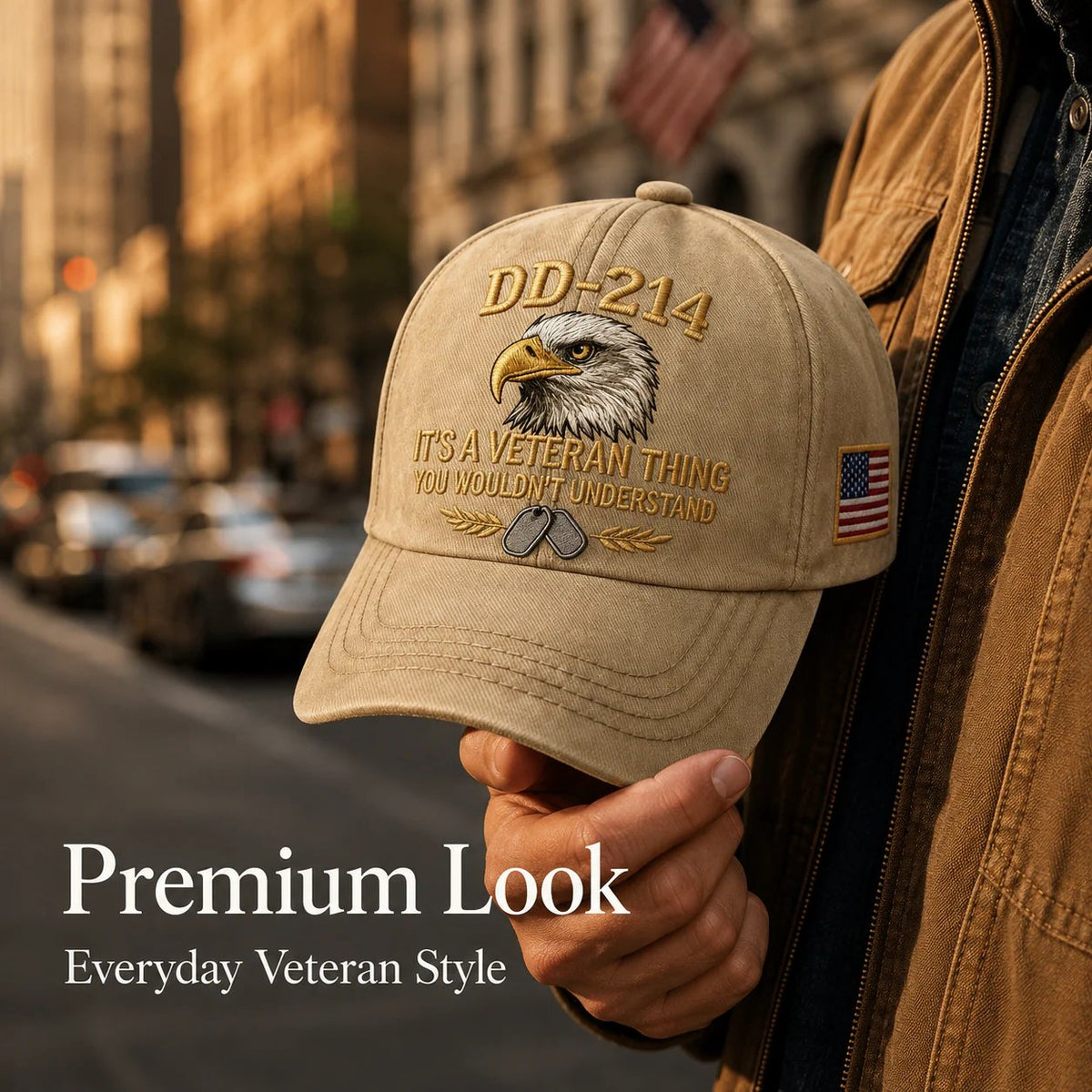 DD-214 Veteran 3D Embroidered Cap - “IT'S A VETERAN THING YOU WOULDN'T UNDERSTAND”🎁 Free Badge With Every Cap Purchase